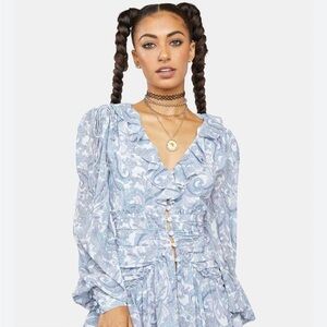 For Love & Lemons JANELLE MINI DRESS